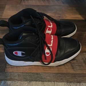 Like new Champion basketball shoes with Velcro size 7Y